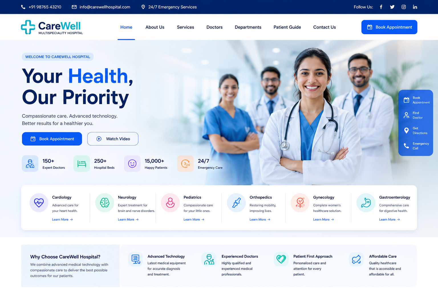 Healthcare Website